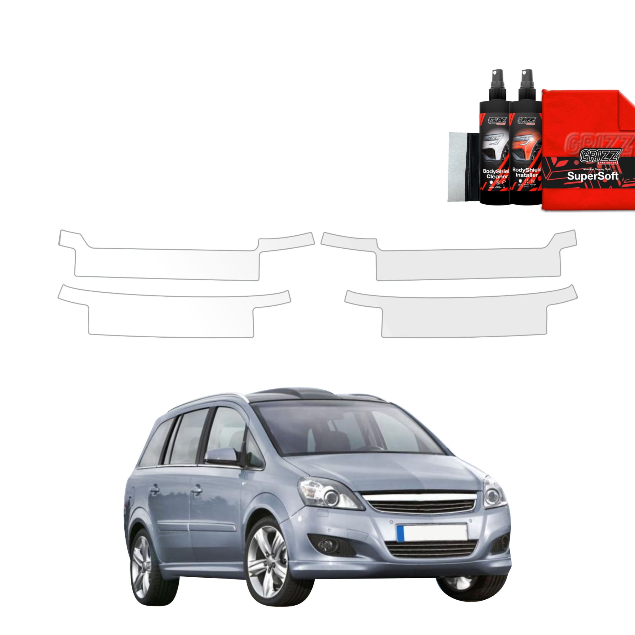 4w1 Folia ochronna na progi Grizz Protector do Opel Zafira B Kombi 5D (2010-2014)
