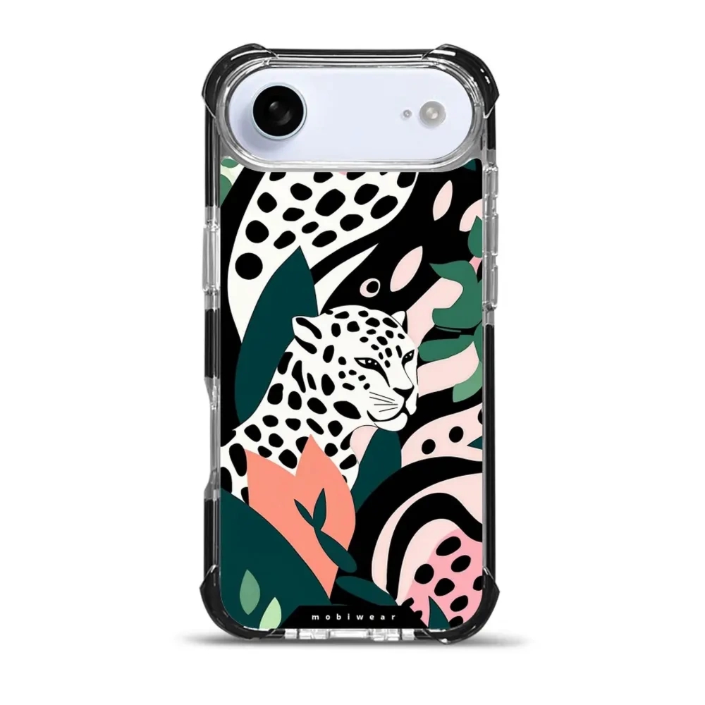 Etui ochronne do iPhone Air do MagSafe, Mobiwear Elite Bumper, tropikalny gepard