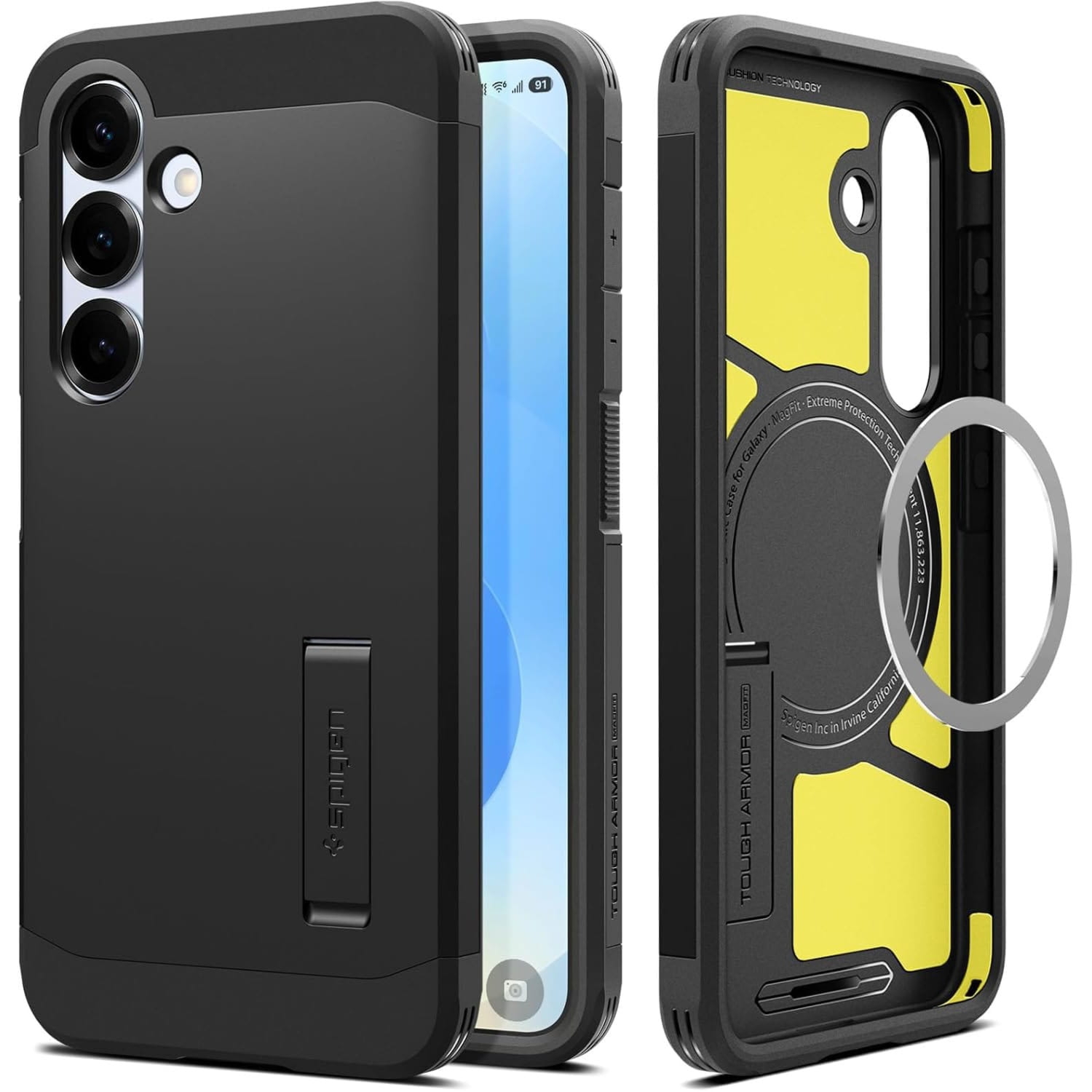 OUTLET: Etui Spigen Tough Armor Mag do MagSafe do Galaxy S25, czarne