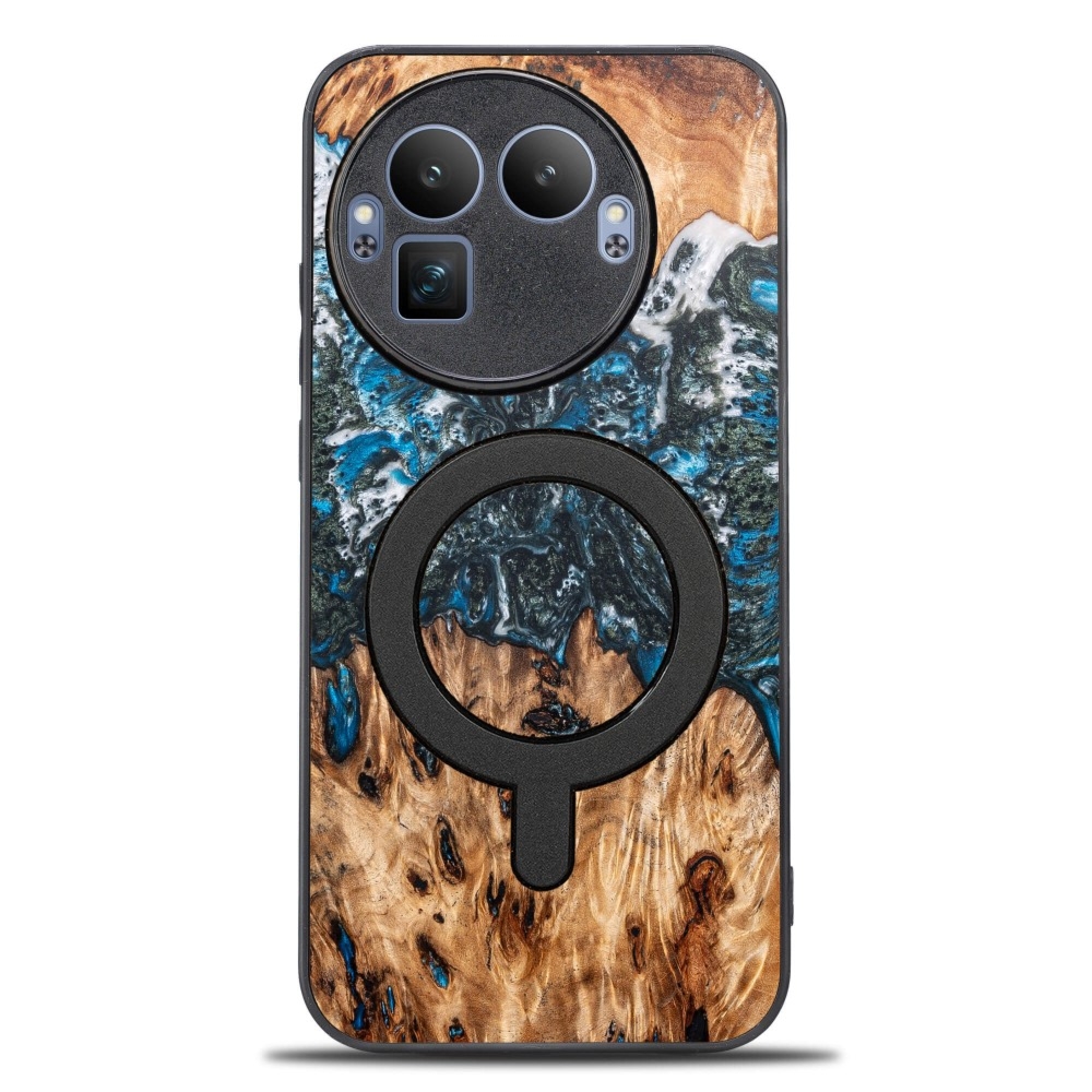 Drewniane etui do Realme GT 8 Pro, Bewood Unique Planets Ziemia do MagSafe