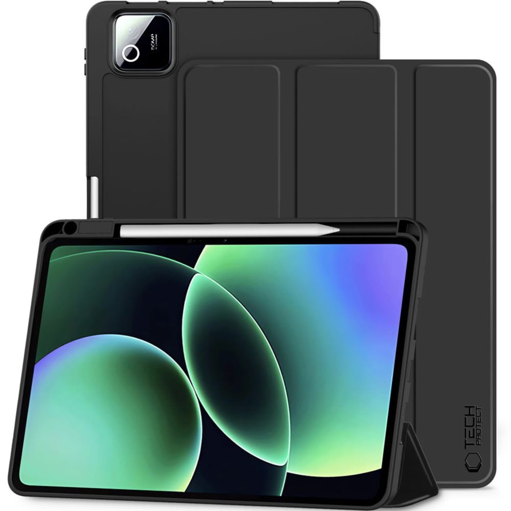 Etui z klapką Tech-Protect SC Pen do Xiaomi Pad 8 / 8 Pro / 7 / 7 Pro, czarne