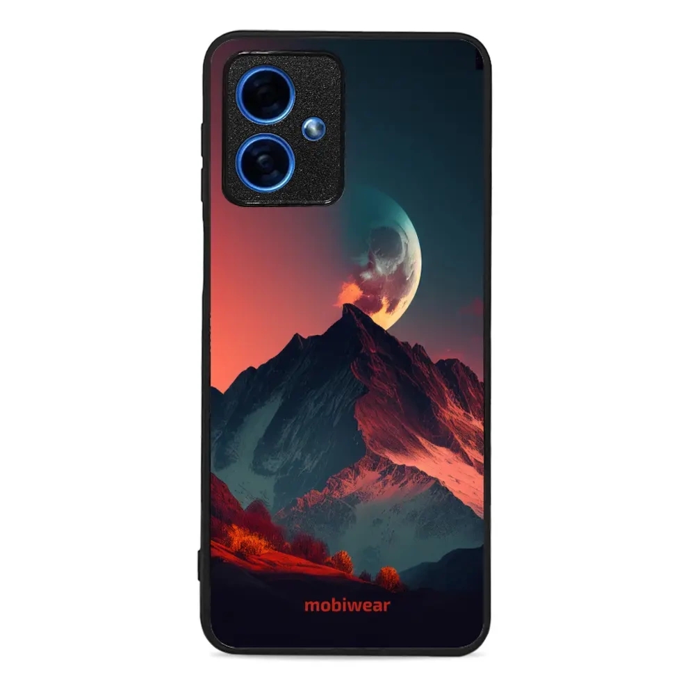 Etui ochronne do Motorola Moto G54 5G, Mobiwear Glossy Case, górski zmierzch