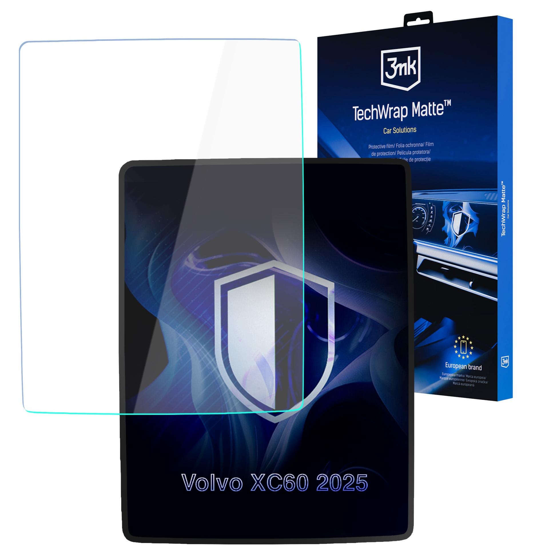 Matowa folia ochronna na ekran nawigacji do Volvo XC60 II FL (2025 – ), 3mk TechWrap Matte