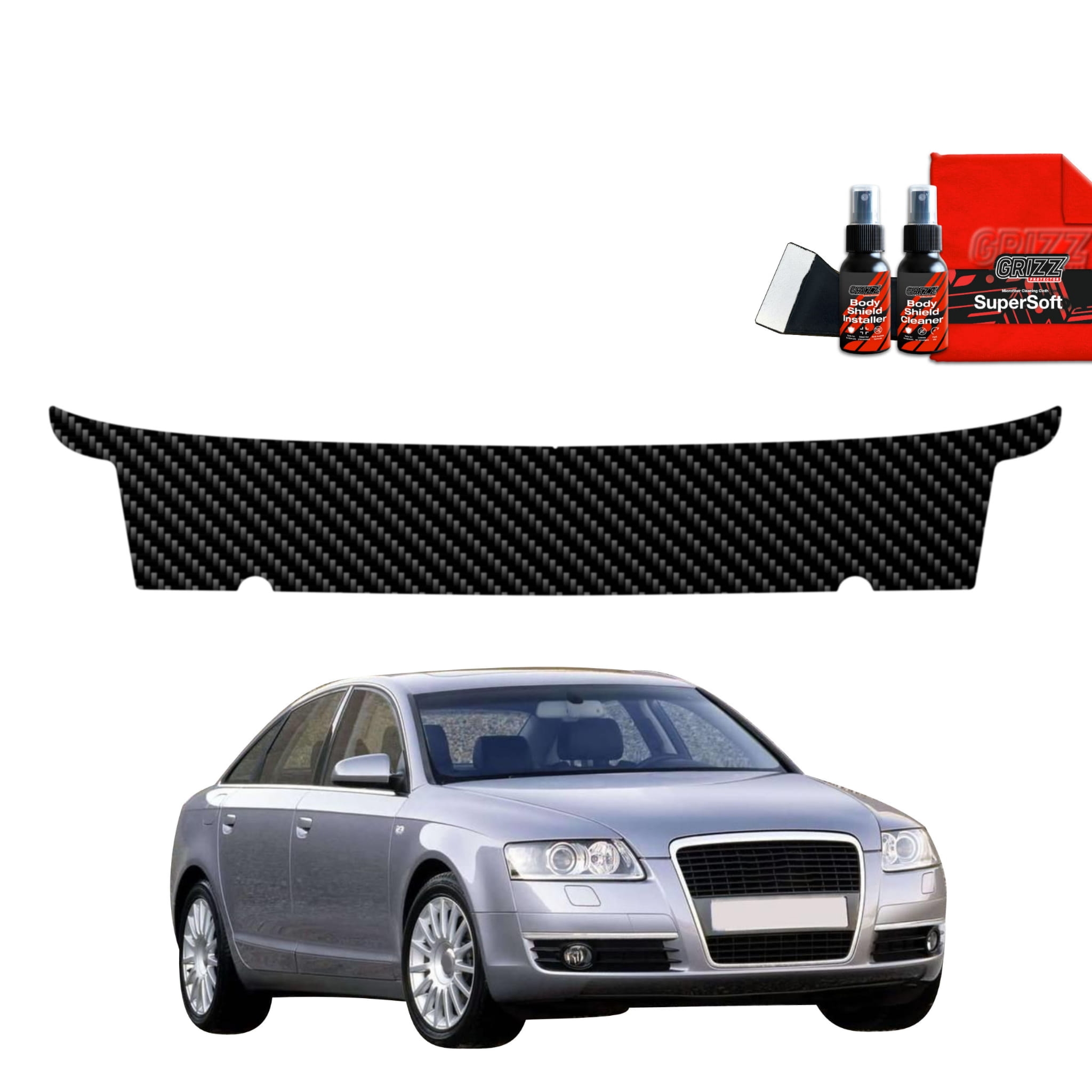 Folia karbonowa Grizz Protector na próg bagażnika do Audi A6 C6 Sedan 4D (2004-2008)