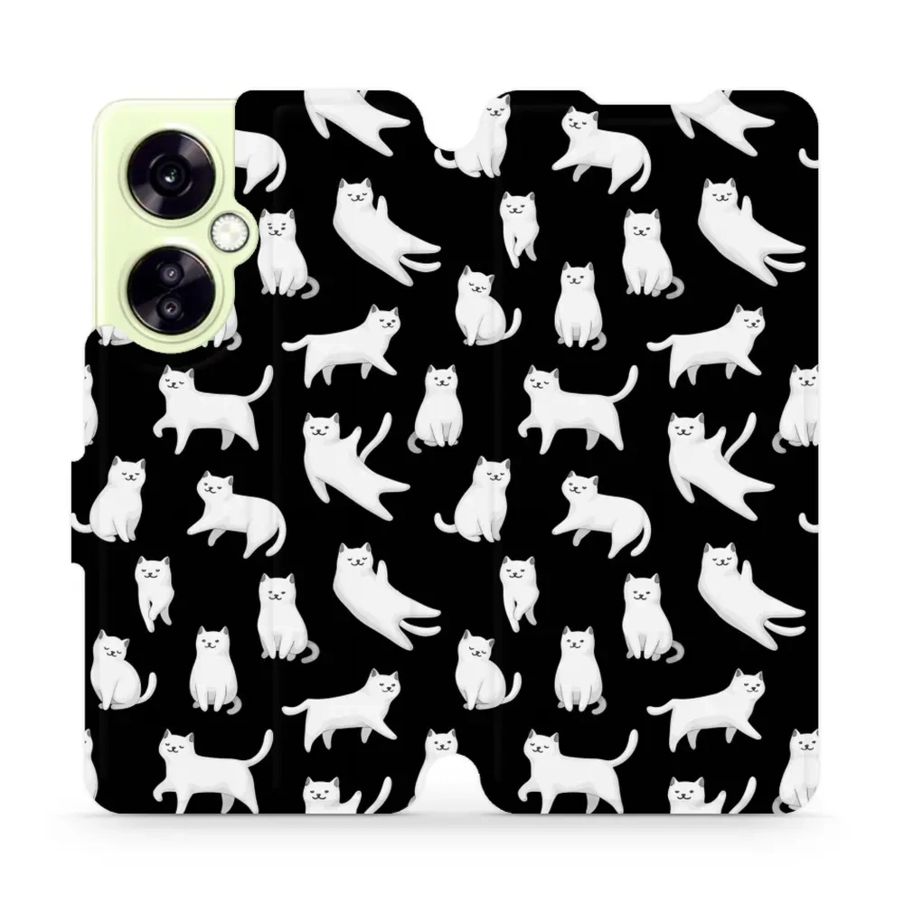 Etui z klapką do OnePlus Nord CE 3 Lite, Mobiwear Book, kotki luna