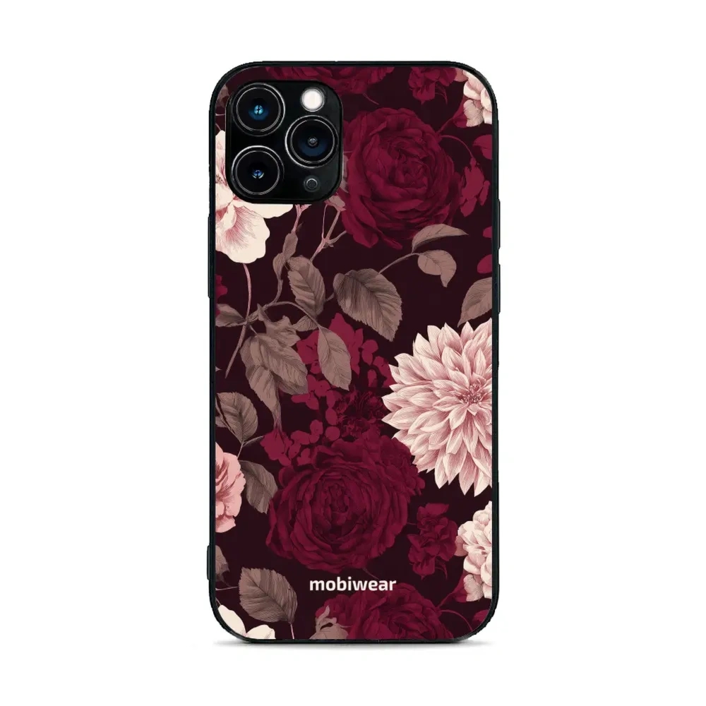 Etui ochronne do iPhone 11 Pro, Mobiwear Glossy Case, wino i dalie