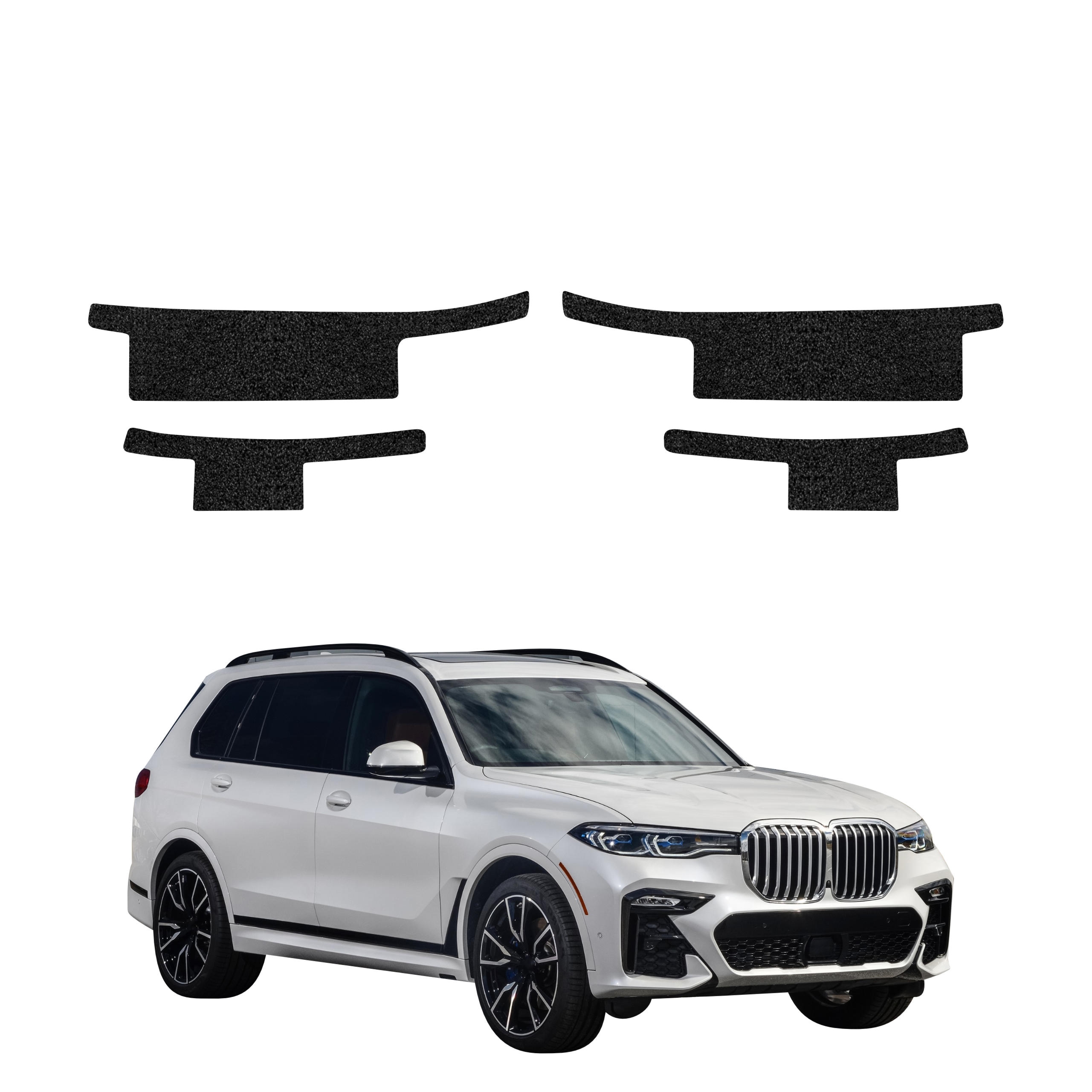 4w1 Biała powłoka techniczna Grizz Protector na progi BMW X7 G07 (2018-2022)