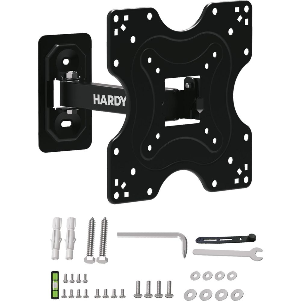 Uchwyt ścienny 3mk Hardy SlimGrip 20 do telewizora / monitora 14–42″ z VESA, czarny