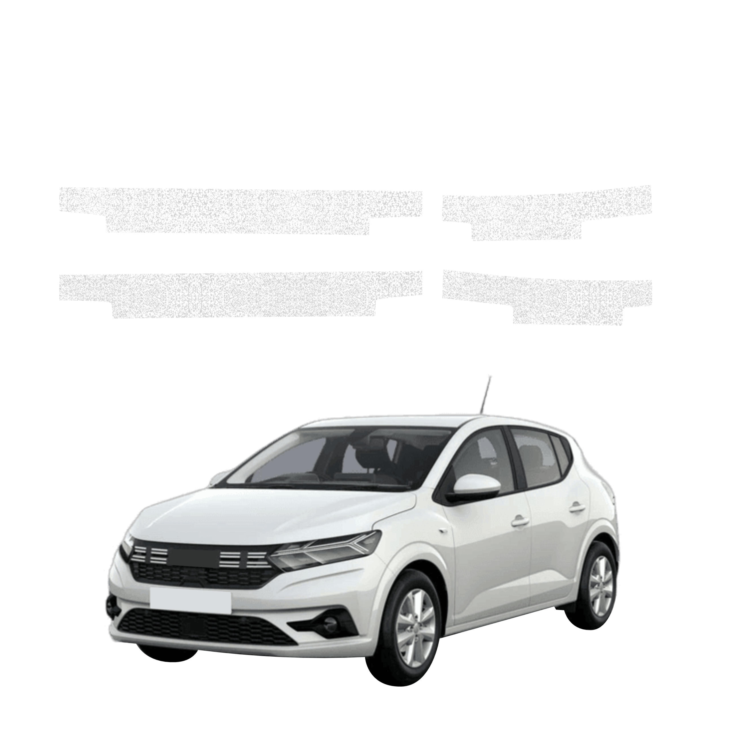 4w1 Biała powłoka techniczna Grizz Protector na progi Dacia Sandero (2020-2026)