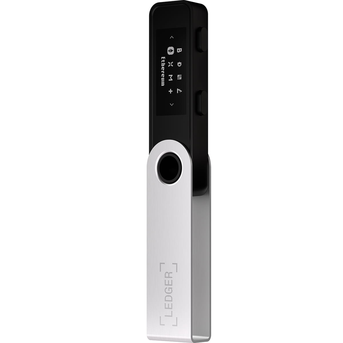 Portfel kryptowalut i NFT Ledger Nano S Plus, srebrno-czarny