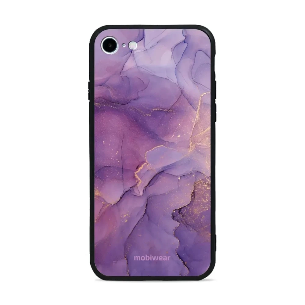 Etui ochronne do iPhone SE 2020, Mobiwear Glossy Case, fioletowe