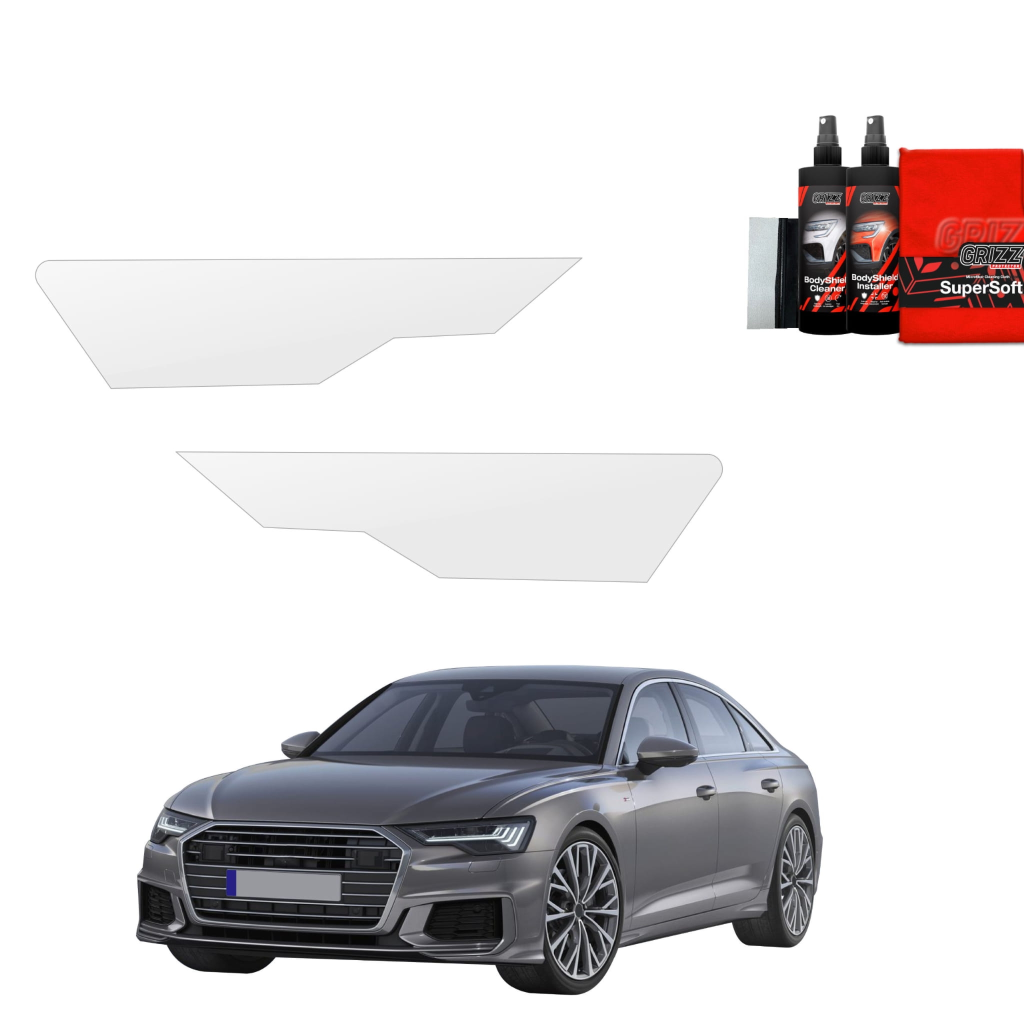 2w1 Folia ochronna na lampy Grizz Protector do Audi A6 C8 Sedan (2018-2023)