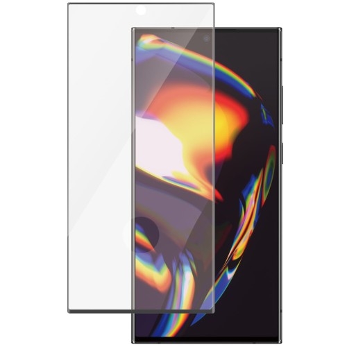 Image of Szkło hartowane na cały ekran PanzerGlass Ultra-Wide Fit + EasyAligner do Galaxy S23 Ultra, czarna ramka