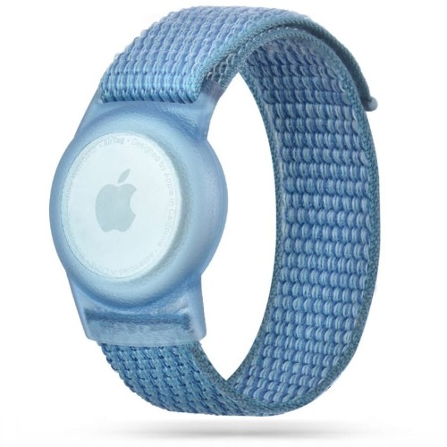Image of Tech-protect etui z paskiem dla dzieci Apple AirTag, niebieskie