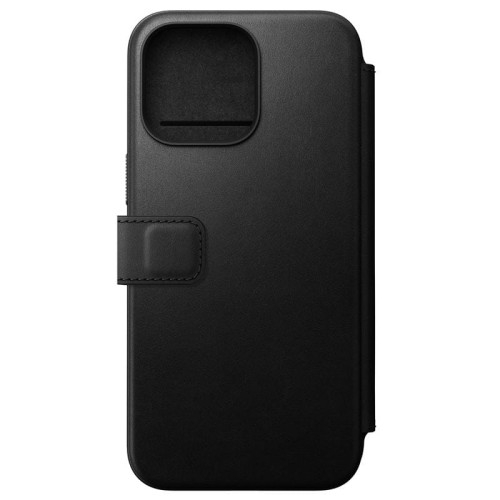 Image of Etui z klapką Nomad Modern Leather Folio MagSafe do iPhone 15 Pro Max, czarne