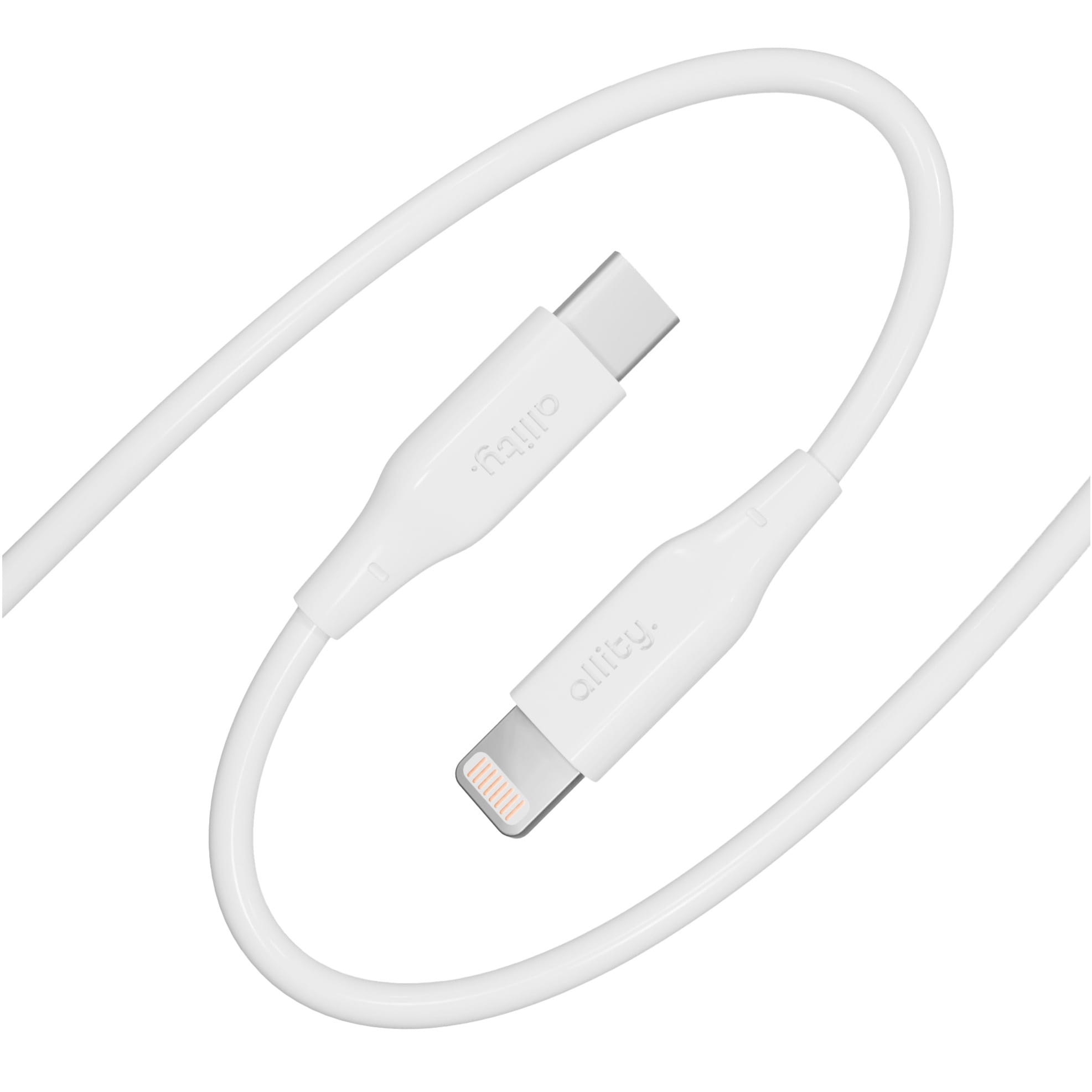 Kabel USB-C / Lightning, Allity AUC-02 27W 1 m, biały
