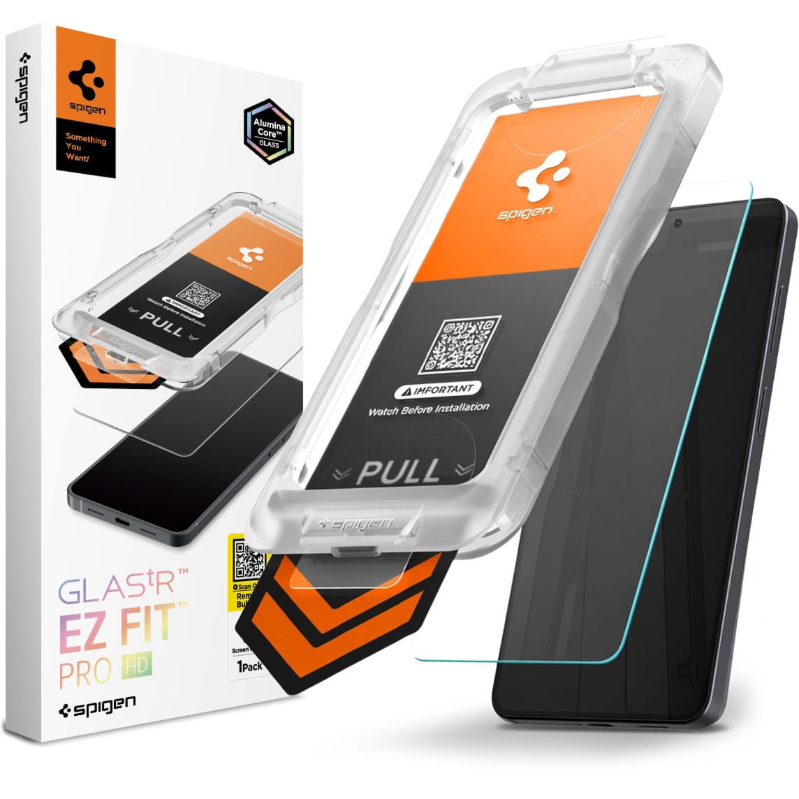 Szkło do etui + Aplikator Spigen Glas.tR EZ Fit Pro 1-Pack (AC) do Galaxy S26 Plus