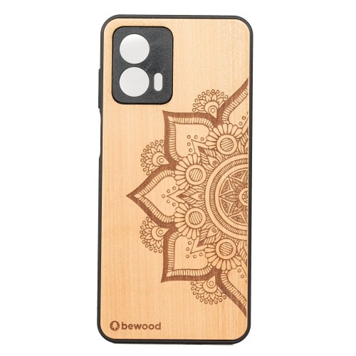 Image of Drewniane etui Bewood do Motorola G53 5G, Mandala Jabłoń