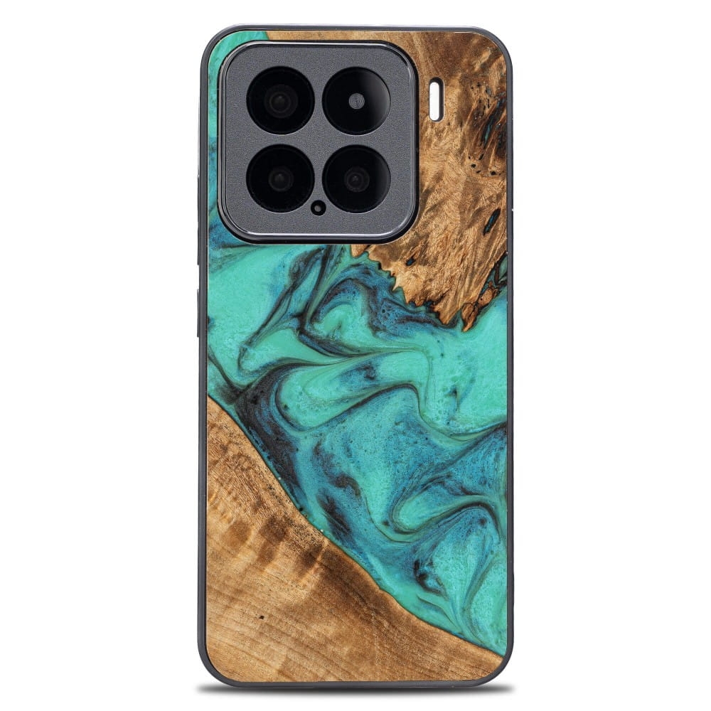 Image of Drewniane etui do Xiaomi 15, Bewood Unique Turquoise