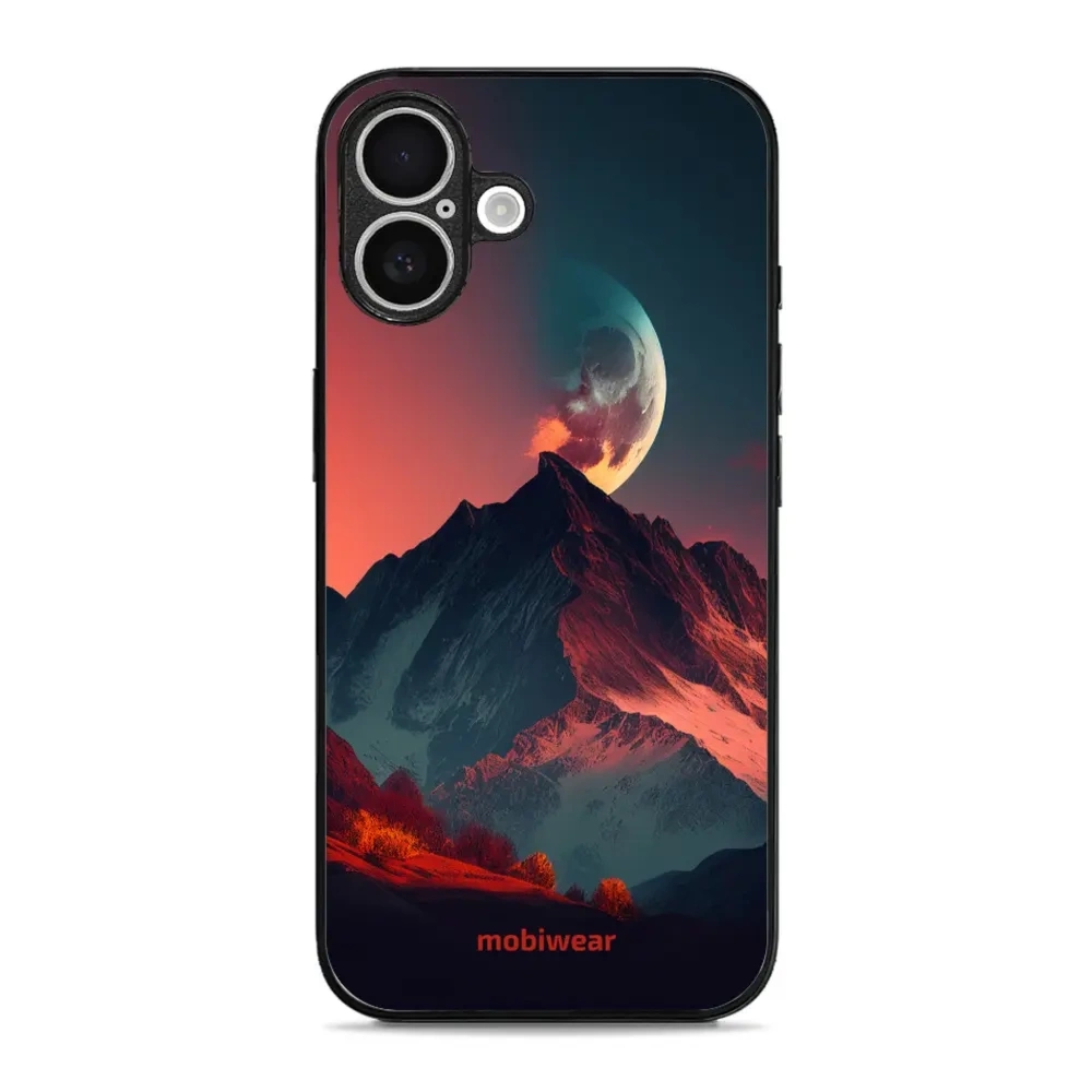 Etui ochronne do iPhone 16 Plus, Mobiwear Glossy Case, górski zmierzch