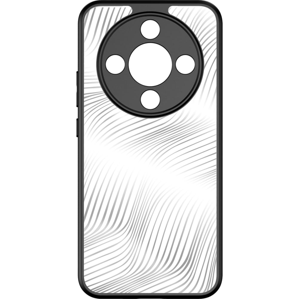Etui Dux Ducis AIMO do Honor Magic8 Lite, przezroczyste z czarną ramką