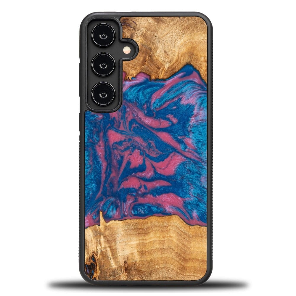 Image of Drewniane etui do Galaxy S25 Plus, Bewood Unique Neons Vegas