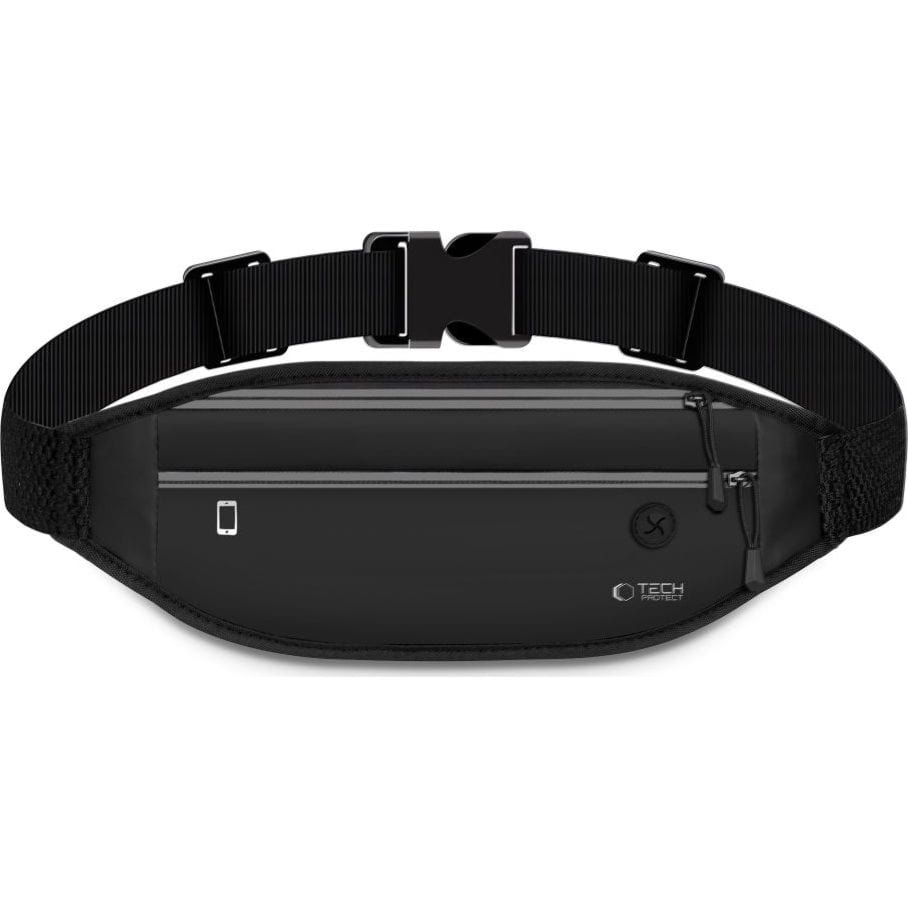 Nerka / saszetka na telefon / słuchawki / akcesoria, Tech-Protect M7 Universal Sport Waist Bag, czarna