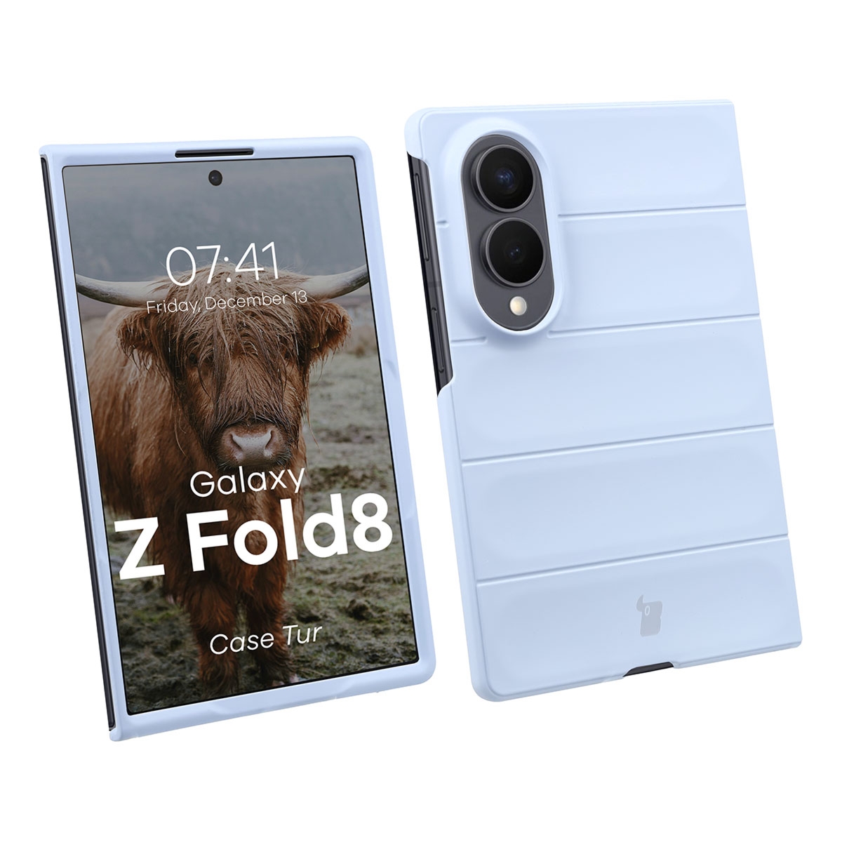 Pancerne etui Bizon Case Tur do Galaxy Z Fold8, jasnoniebieskie