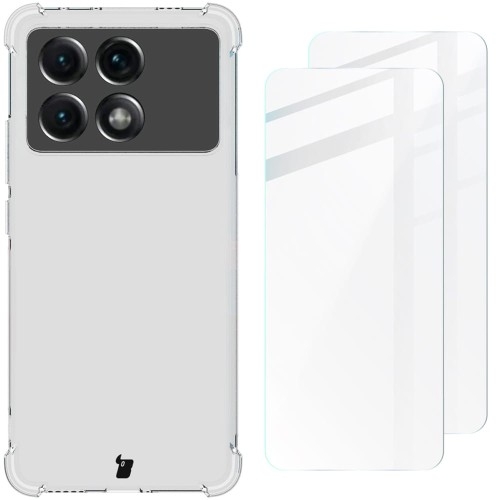 Image of Etui Bizon Case Clear Pack do Poco X6 Pro, przezroczyste