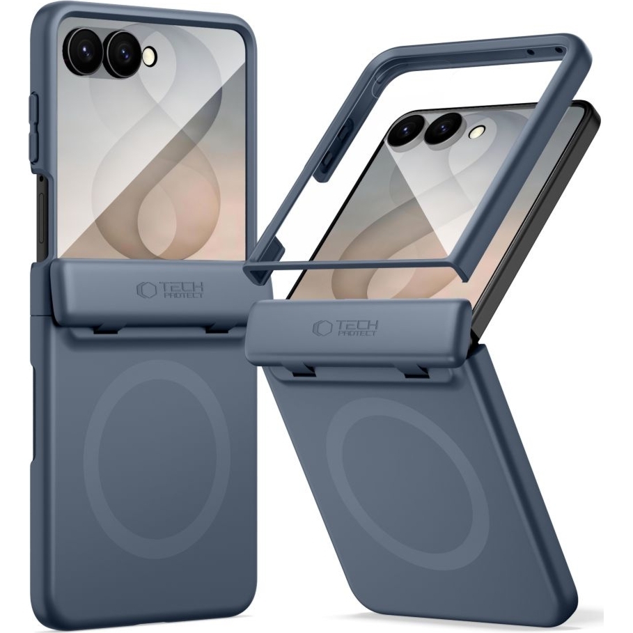 Etui Tech-Protect Kevlar Aura MagSafe do Galaxy Z Flip8, granatowe