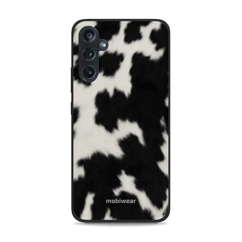 Etui ochronne do Galaxy M34 5G, Mobiwear Glossy Case, krowie futerko