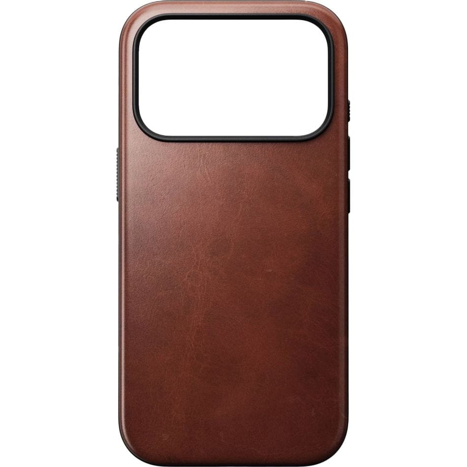 Etui z naturalnej skóry do iPhone 17 Pro, Nomad Modern Leather Case Horween Series do MagSafe, brązowe