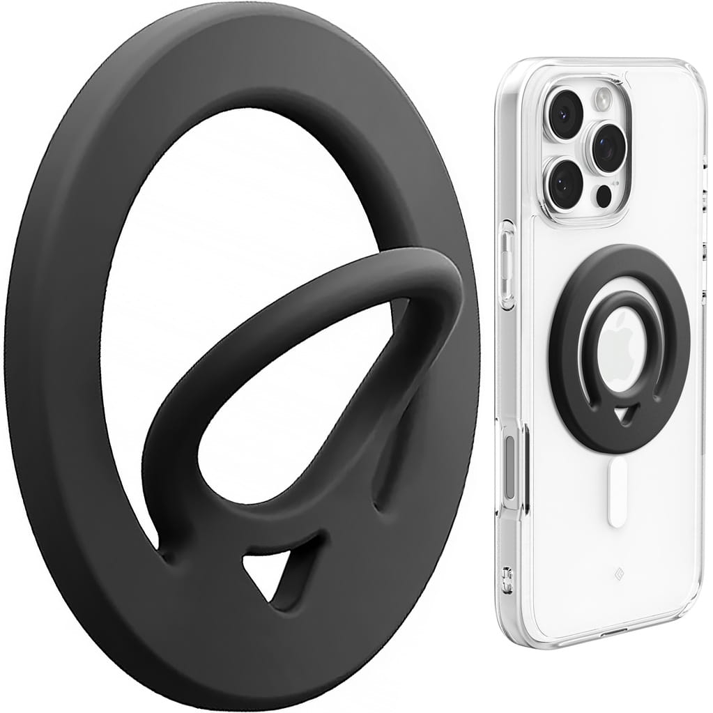 Image of Uchwyt na palec Spigen Dual Pop MagFit Holder do MagSafe, czarny