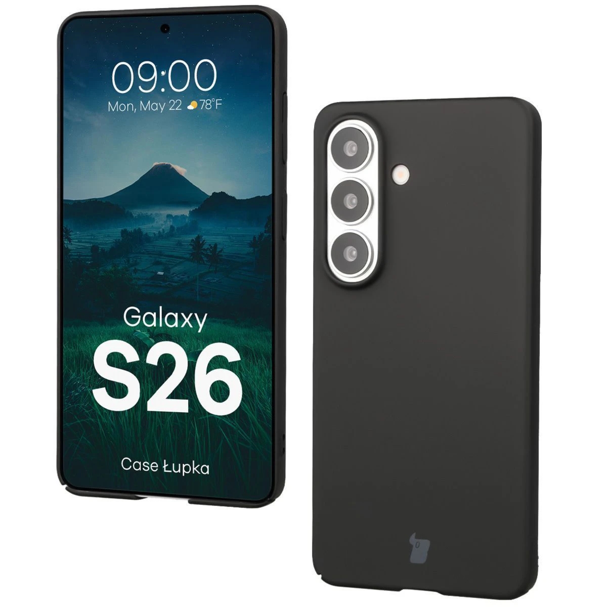 Etui Bizon Case Łupka do Galaxy S26, czarne
