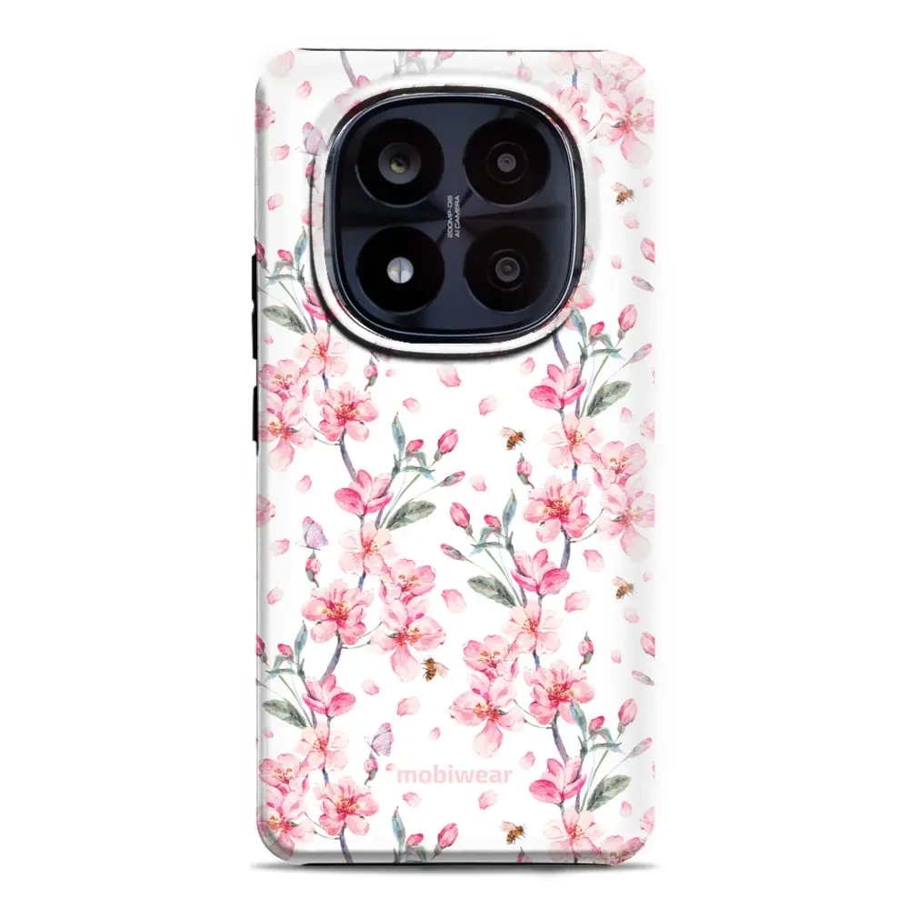 Etui ochronne do Xiaomi Redmi Note 14 Pro Plus 5G, Mobiwear Elite Pro, japoński bukiet