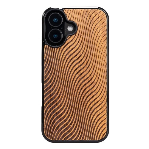 Image of Drewniane etui Bewood Fale Merbau do iPhone 16