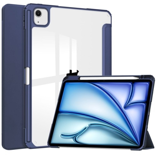 Image of Etui Bizon Case Tab Clear Matt do iPad Air 13" 2024, granatowe