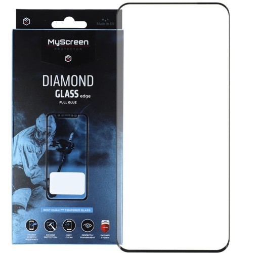 Image of Szkło hartowane MyScreen Diamond Glass Edge 3D do Honor Magic6 Lite, czarna ramka