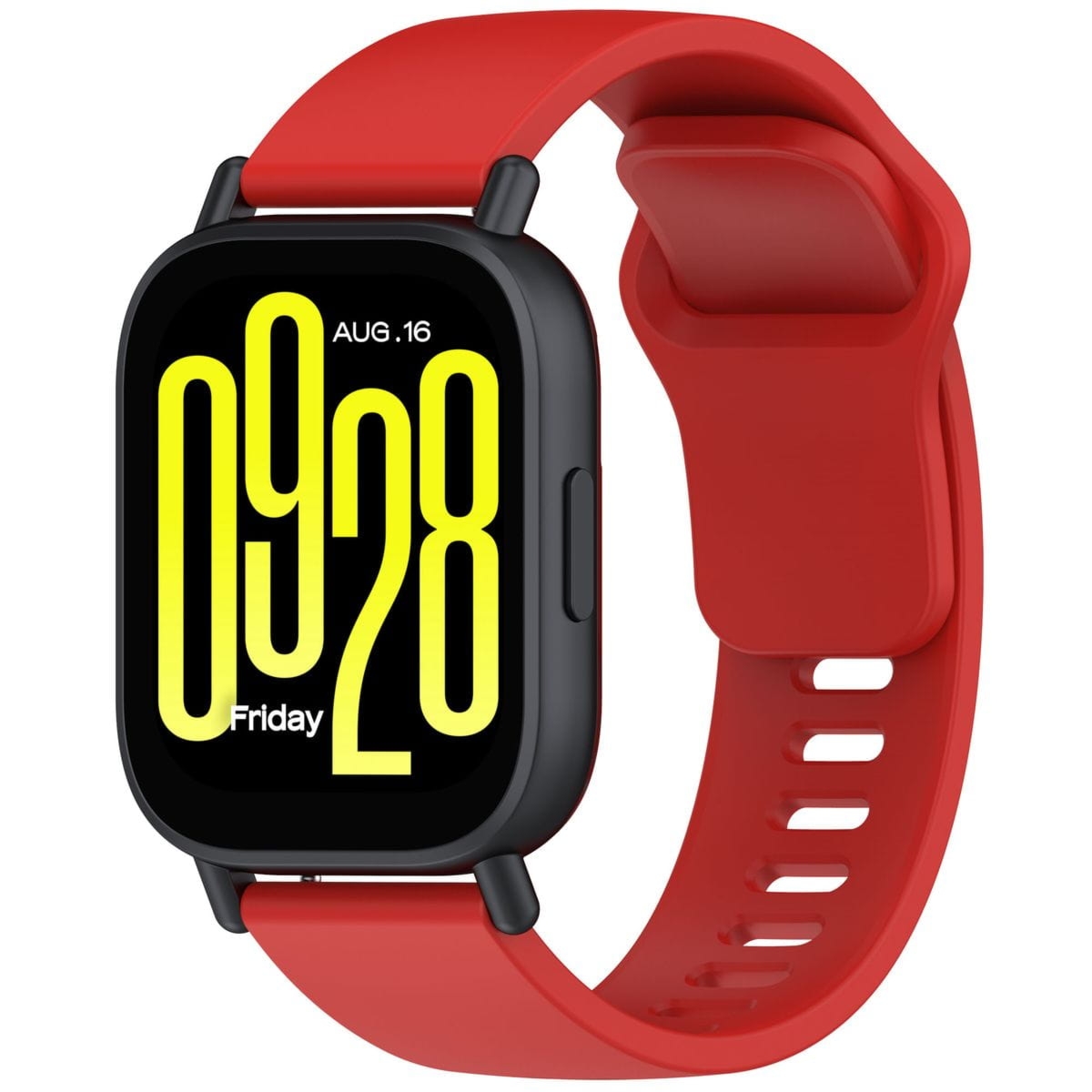 Pasek silikonowy do smartwatcha, Bizon Strap Watch Silicone Pro H, QuickRelease 22 mm, czerwony