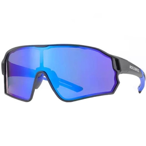 Image of Polaryzacyjne okulary rowerowe Rockbros 10138 - czarno / niebieskie