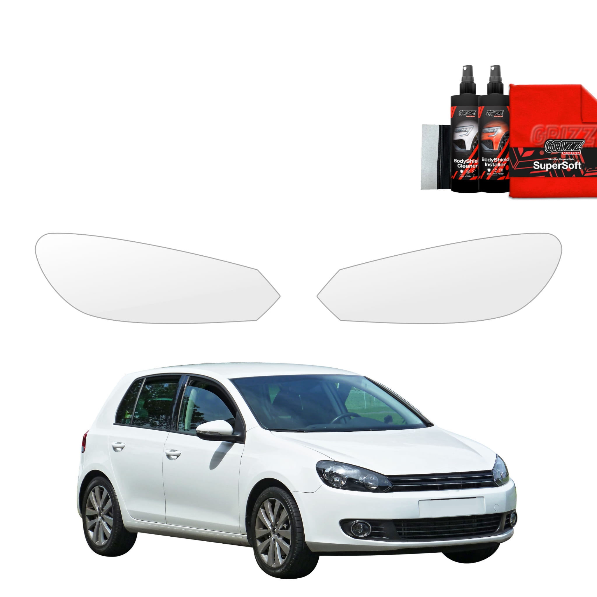 2w1 Folia ochronna na lampy Grizz Protector do Volkswagen Golf 6 Hatchback 5D (2008-2013)