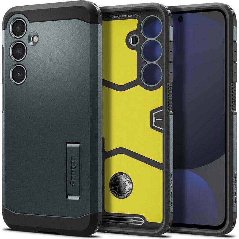 Image of Etui Spigen Tough Armor do Galaxy S24 FE, zielone
