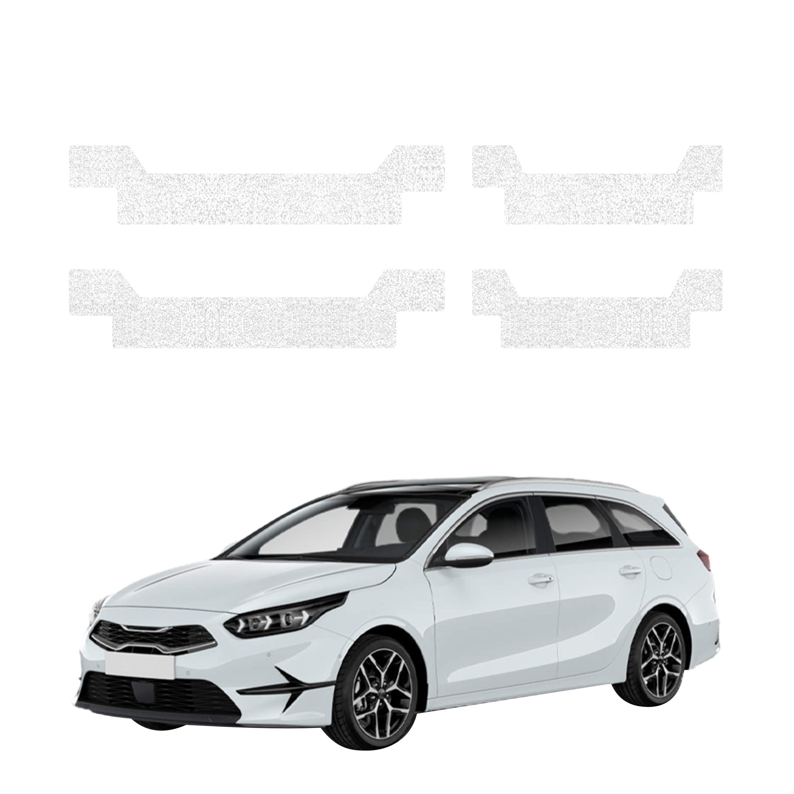 4w1 Biała powłoka techniczna Grizz Protector na progi Kia Ceed SW Kombi (2021-2025)