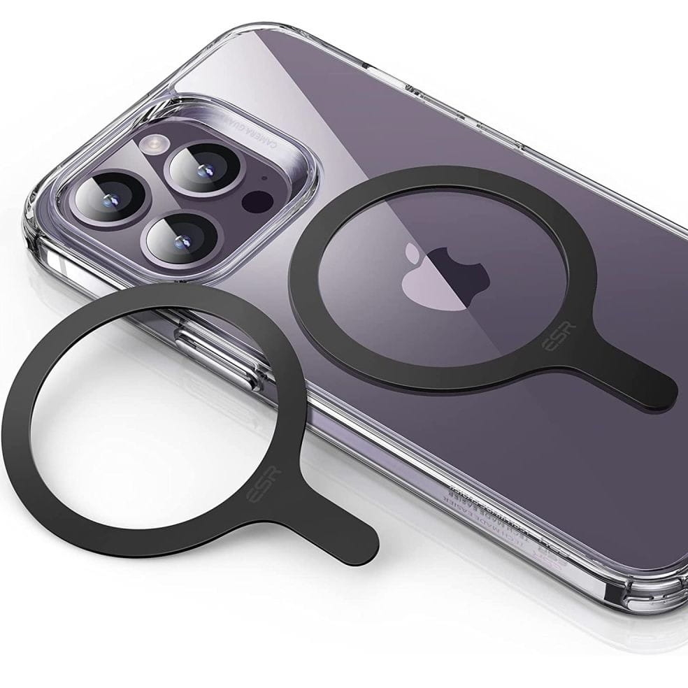 Image of Pierścień magnetyczny ESR HaloLock Universal 360 MagSafe do etui, 2 sztuki, czarny