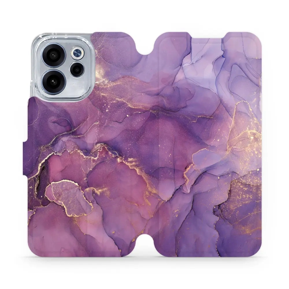Etui z klapką do Oppo Reno 15 FS, Mobiwear Book, fioletowe