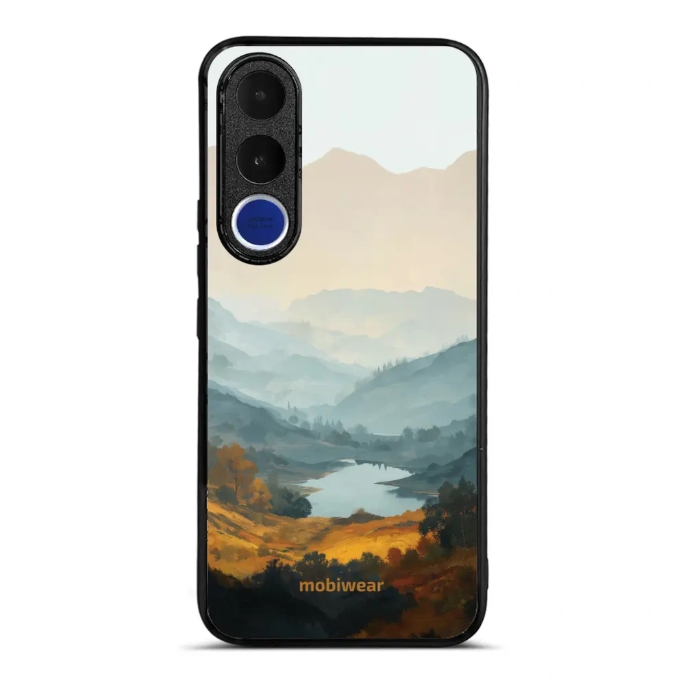 Etui ochronne do vivo V70 FE 5G, Mobiwear Glossy Case, jezioro w dolinie