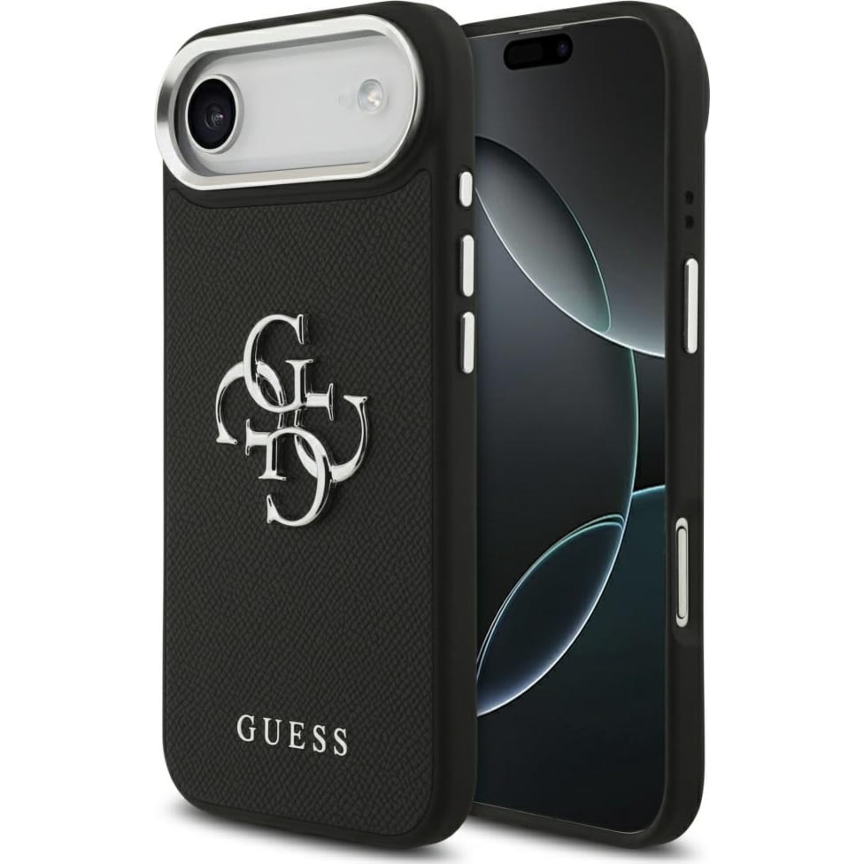 Etui Guess Grained Big 4G Small Classic Logo do iPhone Air, czarne