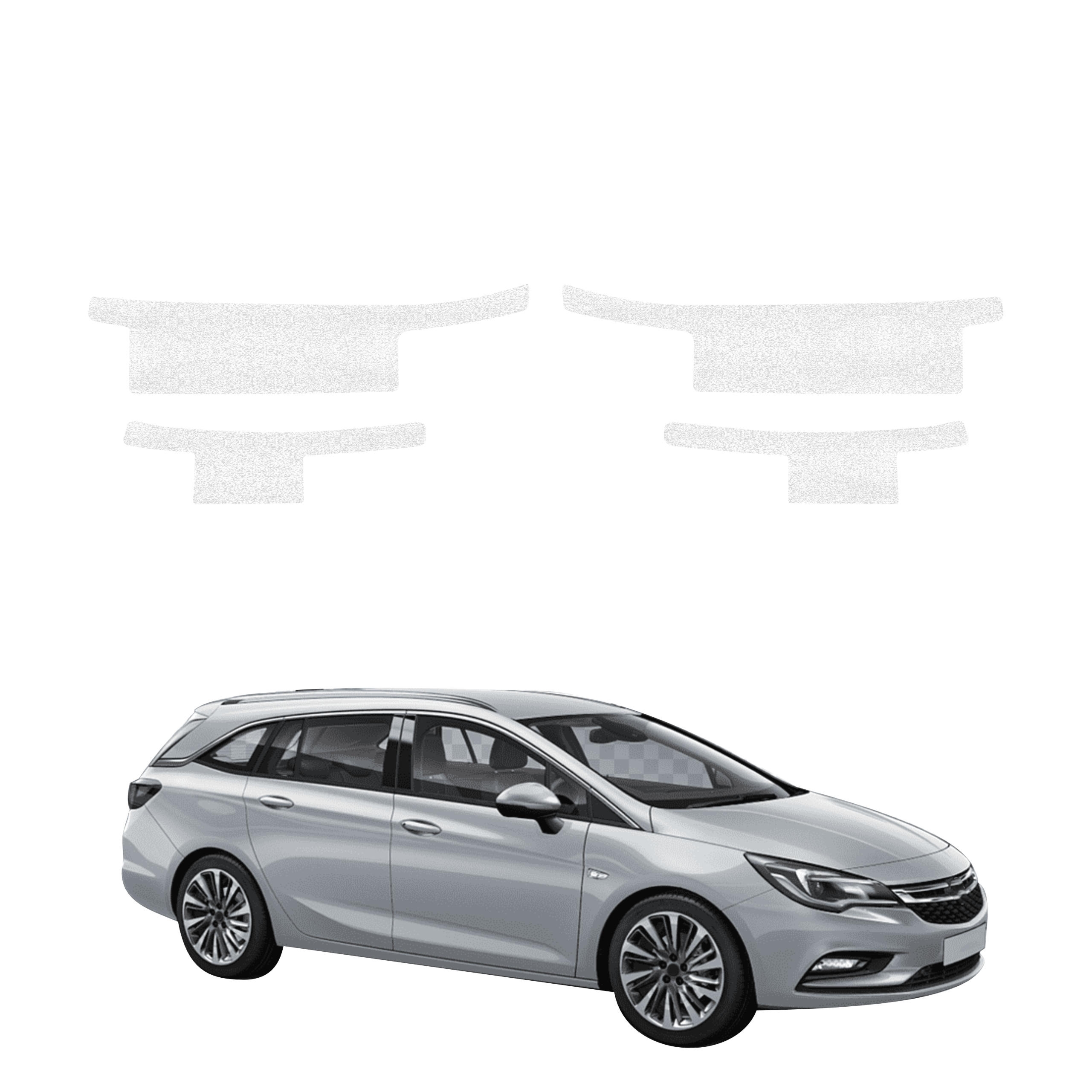 4w1 Biała powłoka techniczna Grizz Protector na progi Opel Astra J Kombi 5D (2012-2015)