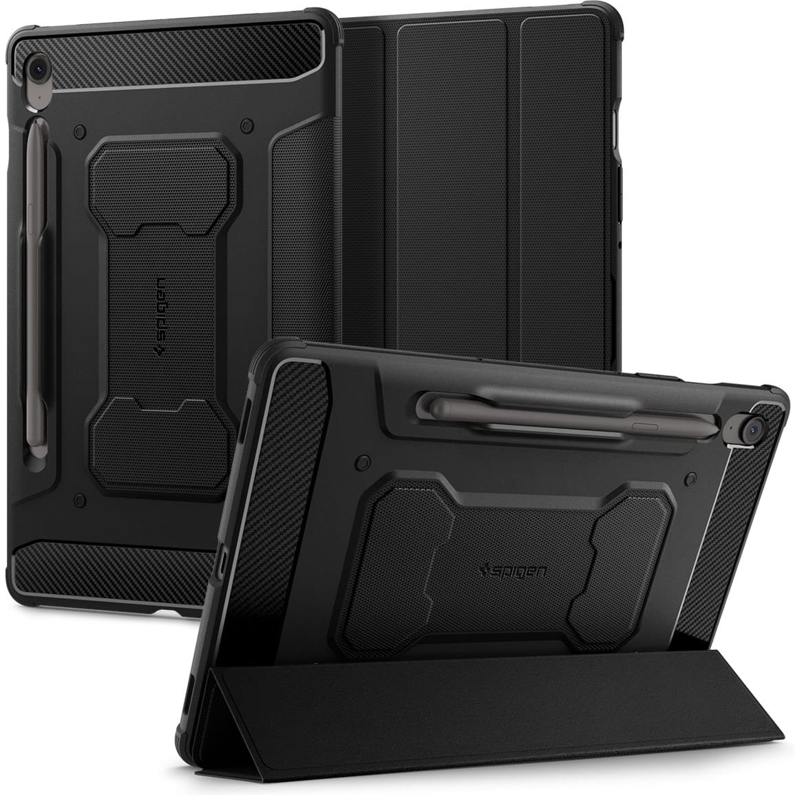 OUTLET: Etui Spigen Rugged Armor Pro do Galaxy Tab S10 FE / Tab S9, czarne