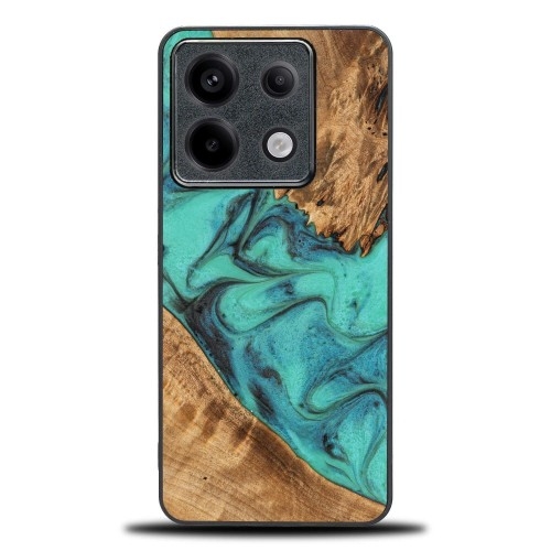 Image of Drewniane etui do Xiaomi Redmi Note 13 Pro 5G, Bewood Unique Turquoise